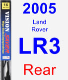 Rear Wiper Blade for 2005 Land Rover LR3 - Vision Saver