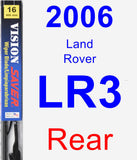 Rear Wiper Blade for 2006 Land Rover LR3 - Vision Saver