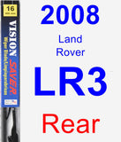 Rear Wiper Blade for 2008 Land Rover LR3 - Vision Saver