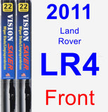 Front Wiper Blade Pack for 2011 Land Rover LR4 - Vision Saver