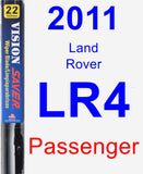Passenger Wiper Blade for 2011 Land Rover LR4 - Vision Saver