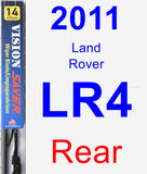 Rear Wiper Blade for 2011 Land Rover LR4 - Vision Saver