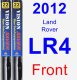 Front Wiper Blade Pack for 2012 Land Rover LR4 - Vision Saver