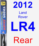 Rear Wiper Blade for 2012 Land Rover LR4 - Vision Saver