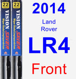 Front Wiper Blade Pack for 2014 Land Rover LR4 - Vision Saver