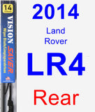 Rear Wiper Blade for 2014 Land Rover LR4 - Vision Saver