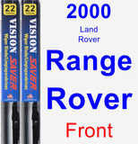 Front Wiper Blade Pack for 2000 Land Rover Range Rover - Vision Saver
