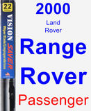 Passenger Wiper Blade for 2000 Land Rover Range Rover - Vision Saver