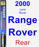 Rear Wiper Blade for 2000 Land Rover Range Rover - Vision Saver