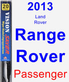 Passenger Wiper Blade for 2013 Land Rover Range Rover - Vision Saver