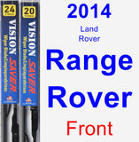 Front Wiper Blade Pack for 2014 Land Rover Range Rover - Vision Saver