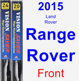 Front Wiper Blade Pack for 2015 Land Rover Range Rover - Vision Saver