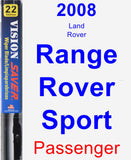 Passenger Wiper Blade for 2008 Land Rover Range Rover Sport - Vision Saver