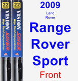 Front Wiper Blade Pack for 2009 Land Rover Range Rover Sport - Vision Saver