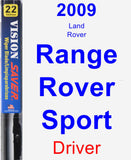 Driver Wiper Blade for 2009 Land Rover Range Rover Sport - Vision Saver