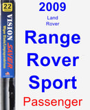 Passenger Wiper Blade for 2009 Land Rover Range Rover Sport - Vision Saver