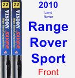 Front Wiper Blade Pack for 2010 Land Rover Range Rover Sport - Vision Saver