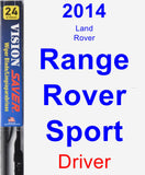 Driver Wiper Blade for 2014 Land Rover Range Rover Sport - Vision Saver