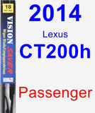 Passenger Wiper Blade for 2014 Lexus CT200h - Vision Saver