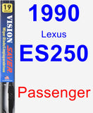 Passenger Wiper Blade for 1990 Lexus ES250 - Vision Saver