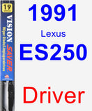 Driver Wiper Blade for 1991 Lexus ES250 - Vision Saver