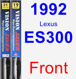 Front Wiper Blade Pack for 1992 Lexus ES300 - Vision Saver