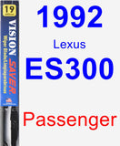 Passenger Wiper Blade for 1992 Lexus ES300 - Vision Saver