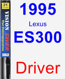 Driver Wiper Blade for 1995 Lexus ES300 - Vision Saver