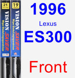 Front Wiper Blade Pack for 1996 Lexus ES300 - Vision Saver
