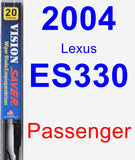Passenger Wiper Blade for 2004 Lexus ES330 - Vision Saver