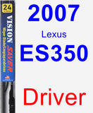 Driver Wiper Blade for 2007 Lexus ES350 - Vision Saver