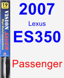 Passenger Wiper Blade for 2007 Lexus ES350 - Vision Saver