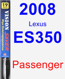 Passenger Wiper Blade for 2008 Lexus ES350 - Vision Saver
