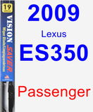 Passenger Wiper Blade for 2009 Lexus ES350 - Vision Saver