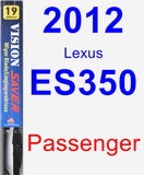 Passenger Wiper Blade for 2012 Lexus ES350 - Vision Saver