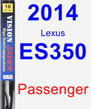 Passenger Wiper Blade for 2014 Lexus ES350 - Vision Saver