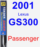 Passenger Wiper Blade for 2001 Lexus GS300 - Vision Saver