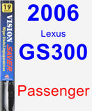 Passenger Wiper Blade for 2006 Lexus GS300 - Vision Saver