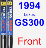 Front Wiper Blade Pack for 1994 Lexus GS300 - Vision Saver