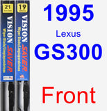 Front Wiper Blade Pack for 1995 Lexus GS300 - Vision Saver