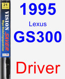 Driver Wiper Blade for 1995 Lexus GS300 - Vision Saver