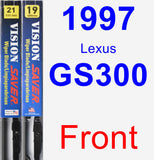 Front Wiper Blade Pack for 1997 Lexus GS300 - Vision Saver