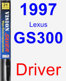 Driver Wiper Blade for 1997 Lexus GS300 - Vision Saver