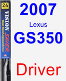 Driver Wiper Blade for 2007 Lexus GS350 - Vision Saver