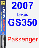 Passenger Wiper Blade for 2007 Lexus GS350 - Vision Saver