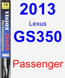 Passenger Wiper Blade for 2013 Lexus GS350 - Vision Saver