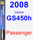 Passenger Wiper Blade for 2008 Lexus GS450h - Vision Saver