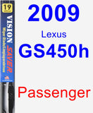 Passenger Wiper Blade for 2009 Lexus GS450h - Vision Saver