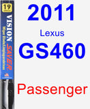 Passenger Wiper Blade for 2011 Lexus GS460 - Vision Saver