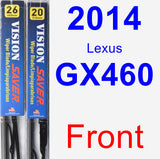 Front Wiper Blade Pack for 2014 Lexus GX460 - Vision Saver